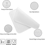 Silicone Dish Drying Mat for Multiple Usage,Easy clean,Eco-friendly,Heat-resistant Silicone Mat for Kitchen Counter or Sink,Refrigerator or Drawer Liner Translucent 2XL 24 inches x 18 inches