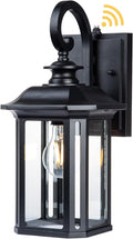 JYZ Dusk to Dawn Outdoor Wall Lighting, 19 Inch Large Exterior Porch Light Fixture, Waterproof Outdoor Wall Mount Lantern, Classic Black Sconce Lamp Outside for House Doorway Garage Patio Yard