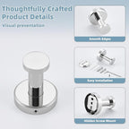 APLusee Bathroom Towel Hook Polished Chrome, SUS 304 Stainless Steel Robe Coat Hook Hanging for Restroom Kitchen Garage Wall Mounted