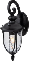 JYZ Dusk to Dawn Outdoor Wall Lantern, 20 Inch Large Exterior Wall Sconce Light with Clear Glass, Weather Proof Wall Mount Fixture for Front Porch, Doorway, Garage, Patio, Backyard JYOWL04-L