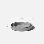 Veradek Vega Round Tall Planter Pots for Indoor/Outdoor Use | Made from Plastic - Stone Mix with Drainage Holes | Perfect for Small to Large Succulent Plants, Flowers, Modern Interior Plants