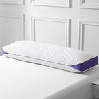 HOMELAB Adjustable Shredded Memory Foam Body Pillow, Cooling Long Pillow with Washable Cover, Full Support for Side Sleepers, Back, Hip & Leg Comfort, 1 Pack 20"x52"