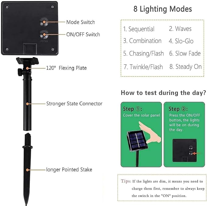 6 Pack 270FT Solar Christmas Lights Outdoor Waterproof, Super Bright 480 LED Solar String Lights with 8 Lighting Modes, Green Wire Twinkle Tree Light for Outside Xmas Party Decor (Cool White)