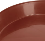 10 Inch (8.3 Inch Base) Case of 10 Plant Saucer - Terra Cotta Colored Polypropylene – Heavy Duty Indoor/Outdoor Tray and Drip Pan – Collects Flower Pot Excess Water Made in USA