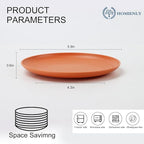 Homienly 5.7 Inch Small Plates-Wheat Straw Mini Plate, Unbreakable Plate Set Ideal for Dessert, Appetizers, Small Serving, Side Dish, Lightweight Dessert Dishes Plates, Set of 8, Colorful