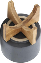 Sagebrook Home Modern Ceramic Planter with Stand - Stoneware Indoor/Outdoor Flower Pot - Minimalist Home & Garden Decor - 7" Gray