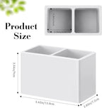 Luxspire Toothbrush Holder, Fast Drying Tooth Brush Holder for Bathroom, Diatomite Electric Tooth Brush and Toothpaste Organizer for Bathroom Kitchen Vanity Countertop, Light Gray