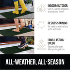 GORILLA GRIP Front Door Mat, Indoor Outdoor Ultra Absorbent HydroAbsorb Doormat, Absorbs Up to 1.7 Cups of Water, Stain and Fade Resistant, Rubber Backing Doormats, Captures Dirt, 29x17 Green