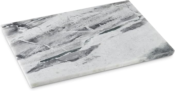 Koville Brazilian Natural Marble Cutting Board for Kitchen, 16x12inch Large Hand Crafted Marble Slab for Cheese, Charcuterie, Pastry Board - Wedding Gift, House Warming Gift