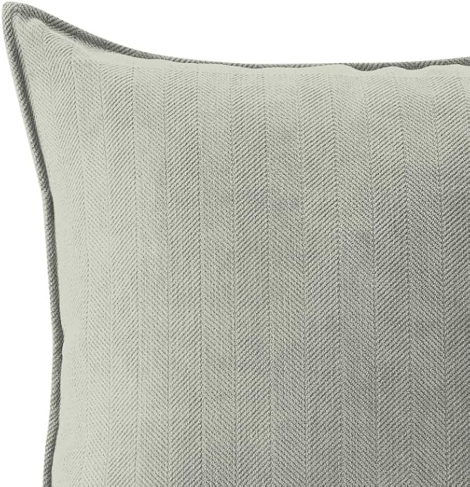 Luxury Tweed & Chenille Throw Pillow Covers – Set of 2 (18" x 18") with Soft and Luxurious Textures Decorative Throw Pillows for Couch, Bed, and Home Decor (Green)