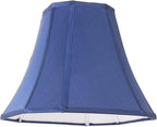 Navy Blue Square Cute Lamp Shades Octagonal Faux Silk Lampshade Replacement Medium Lampshade 6.5×13×10.6IN(Spider) Vintage Lamp Shade for Table & Floor Lamp - Easy Assembly(Single)