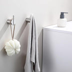 RANDOM Brushed Nickel Towel Hook Round Towel Hooks for Bathrooms Wall Mount Hand Towel Holder SUS304 Stainless Steel Wall Hook Modern Coat Robe Hook 2 Pack.96068-8BS