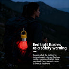 NxyznmqlCamping Essentials, Rechargeable Waterproof LED Color Changing Light, Waterproof Portable Light with Bottle Adapter, Outdoor Emergency Light (Yellow)