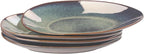 Serving Platter Olives Plate Set of 4, Large Serving Tray for Entertaining, Porcelain Trays and Platters, Salad Appetizer Tray,Dishwasher & Microwave Safe, 12.4 Inch