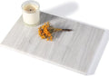 Natural Marble Cutting Boards for Kitchen - 12" x 8" Multi-Purpose Pastry Marble Tray Cheese Board Marble Slab for Counter, Bathroom Perfume Tray Jewelry Candle Plate (Nestos)