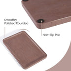 Marble Vanity Tray, 11.8in Sandstone Bathroom Kitchen Tray for Countertop, Decorative Dresser Organizer, Perfume Storage, Jewelry Holder, Brown Stone Gift for Man