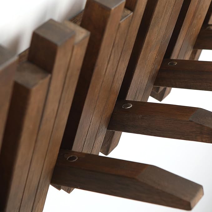 Natural Wood Wall Mounted Piano Coat Rack| Coat Rack Wall Mount| Flip Down Wall Hook Rack 5 Hooks| Entryway Coat Rack,Made of Acacia Wood (Walnut Color Dyed with Wood Wax Oil).Wall Art