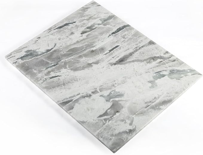 Koville Brazilian Natural Marble Cutting Board for Kitchen, 16x20inch Extra Large Hand Crafted Marble Slab for Cheese, Charcuterie, Pastry Board - Wedding Gift, House Warming Gift