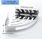 2-Pack Corner Shower Caddy,Wall Mounted Corner Shower Shelf,Shower Rack for Bathroom Silver