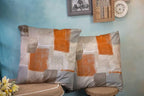 CAPSCEOLL Beige Orange Throw Pillow Covers Modern Home Art Decor,18 X 18 Inches Set of 2 Pillow Cases Decorative,Abstract Oil Painting Pillowcases for Bedroom,Living Room,Cushion Couch Sofa
