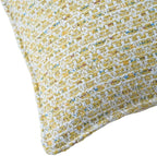 Luxury Tweed & Chenille Throw Pillow Covers – Set of 2 (18" x 18") with Soft and Luxurious Textures Decorative Throw Pillows for Couch, Bed, and Home Decor (Yellow)