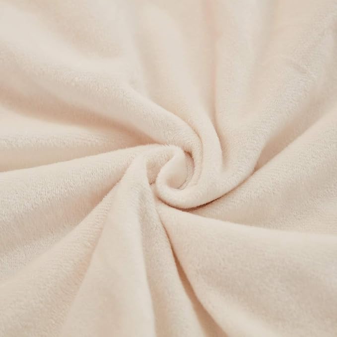 JAUXIO Diamond Pinch Pleated Crystal Velvet Pillowcases 2 Pack Solid Pintuck Throw Cushion Cover for Home Decor Hidden Zipper Closure (Cream, Standard)