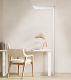 Pure Light Floor Lamp - Motion Sensor, 100W Full-Spectrum Standing Lamp for Bedroom, Living Room & Office - 60000+h Lifetime, 9500LM, 4000K, White Floor Lamp