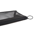 Patu Zipper Mesh Bags, Widened Long Case, 5 Pieces, Beauty Makeup Cosmetic Accessories Organizer, Travel Toiletry Kit Set Storage Pouch, Black