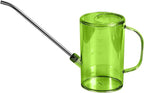 Small Plastic Watering Can - for Home Garden - with Long Spout - 1/4 Gallon - 34 Oz - Green