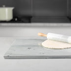 Koville Brazilian Natural Marble Cutting Board for Kitchen, 16x20inch Extra Large Hand Crafted Marble Slab for Cheese, Charcuterie, Pastry Board - Wedding Gift, House Warming Gift