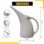 KP KOOL PRODUCTS Watering Can 1/2 Gallon - Small Watering Can for Indoor Plants - Outdoor Watering Can - Gray Plant Waterer - Plastic Watering Can for Garden - 1 Pack