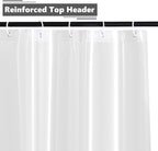 Waterproof Shower Curtain for Window Inside Shower, 40 x 40 Inches Short Length Plastic Bathroom Window Curtain Heavy Duty Vinyl with Hooks, Silky Frost, 40x40