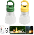 NxyznmqlCamping Essentials, Rechargeable Waterproof LED Color Changing Light, Waterproof Portable Light with Bottle Adapter, Outdoor Emergency Light (Yellow Green)