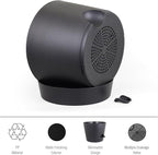 12 inch Large Self Watering Pots for Indoor Outdoor Plants, Flower Plant Pots with Mesh Drainage Holes for Garden House Plants, Plastic Planters with Reservoir for Home Decor, Black