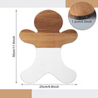 Christmas Gingerbread Man Marble Cheese Board Charcuterie Cutting Tray Marble Serving Decorative for Decoration Charcuterie Kitchen