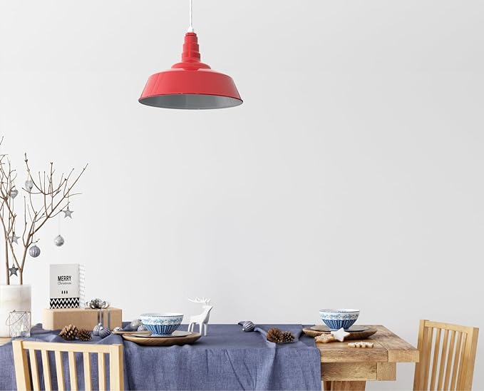 Steel Lighting Co. Redondo Barn Light | Outdoor Wall Mounted | 20 inch Dome | 23 inch Gooseneck | Large Farmhouse Warehouse Light Made in America | Black Exterior/White Interior