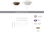 Crescent Garden Delano Oval Planter Bowl, Succulent Garden, Unique Indoor/Outdoor Double-Walled Plant Bowl with Plug- Oval Shape - 24" L x 17" W x 8" H (Old Bronze)