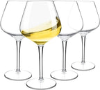 Tritan-Plastic Floating Red Wine Glasses for Pool Set of 4, 18 oz Holiday Drinkware Durable Wine Glasses with Long Stem, Ideal for Home, Party, Wedding, Beach
