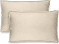Bare Home Queen Pillow Sham Covers - Set of 2 - Premium 1800 Ultra-Soft Microfiber - Double Brushed - Bed Pillow Shams - Pillows Not Included (Set of 2, Sand)