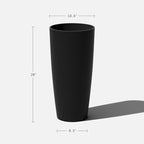 Veradek Mason Series Vega Planter - Round Tall Planter for Indoor or Outdoor Porch/Patio | Made from Plastic-Stone Composite with Drainage Holes | Modern Décor for, Flowers, Interior Plants