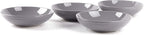 Pearl Dots Stoneware Dinnerware (16pc Set, Grey)