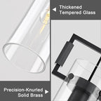 Modern Black Kitchen Island Pendant Lights,Knurled 12'' Glass Island Pendant Light,Farmhouses Pendant Light, for Kitchen,Dining Room,Bathroom,Bulb Included