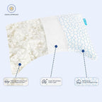 King Cooling Side sleeper pillow for adults,cervical neck support pillow for neck and shoulder pain Relief,Adjustable Shredded Memory Foam Bed Pillow 1 Pack with Additional Foam Fill Included (White)