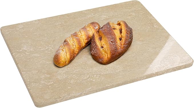 Marble Cutting Board For Kitchen, Large Marble Slab Pastry Board With Non-Slip Feet For Baking, Cheese, Charcuterie, Chocolate, 16x20 Inch, Pack Of 1 Piece