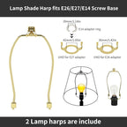 Drum Lamp Shades Set of 2, White Large Lampshades 15" Top X 15" Bottom X 12" Height, ALUCSET Large Lampshades Spider Fitter, Natural Linen Lamp Shade, Easy Assembly Required with 2 Lampshade Holders