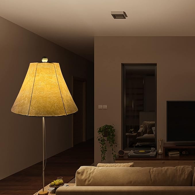 TOOTOO STAR Lamp Shades Set of 2,Imitation Sheepskin LampShade Royal Style 6" Top x 14" Bottom x 10" High Lamp Shades,Suitable for floor and table LampShades Spider