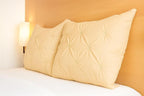 COTTON STICH Pinch Pleated Pillow Shams King 20x40 Ivory Egyptian Cotton 600 Thread Count Gorgeous Decorative Pinch Pleated King/California King Pillow Sham Set of 2