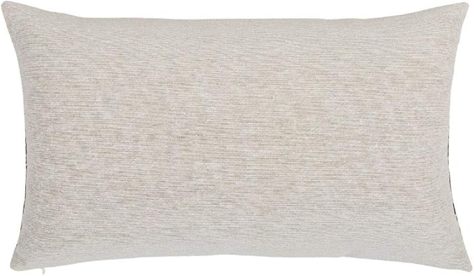 Throw Pillow Covers Khaki and Black - 12 x 20 Inches Decorative Kilim Lumbar Pillows, Boho Room Decor for Couch, Bohemian Outdoor Case for Farmhouse, Ethnic Shams, Aztec Tapestry