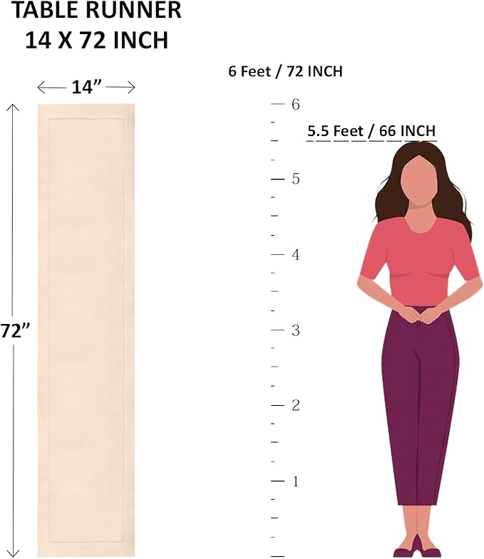 Solino Home Linen Table Runner 72 Inches Long - Athena, 100% Pure Linen Grape Dining Table Runner 14 x 72 Inch for Fall, Autumn, Halloween, Thanksgiving, Holiday