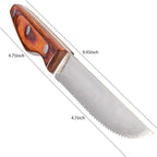 Professional 8-Piece German High Carbon Stainless Steel Steak Knife Set, Premium Full Tang Steak Knives with Pakkawood Handle